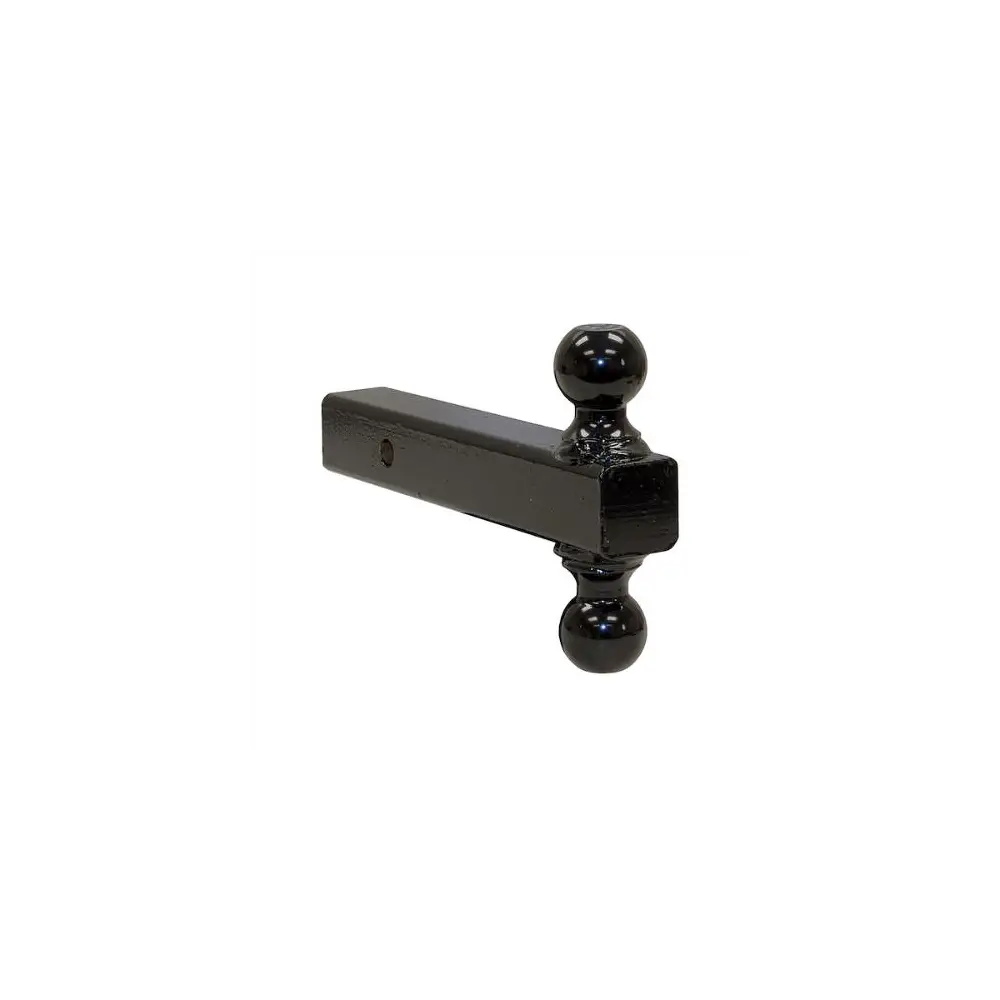 Double-Ball Hitch Solid Shank With Black Balls (2", 2-5/16") - BUY1802215
